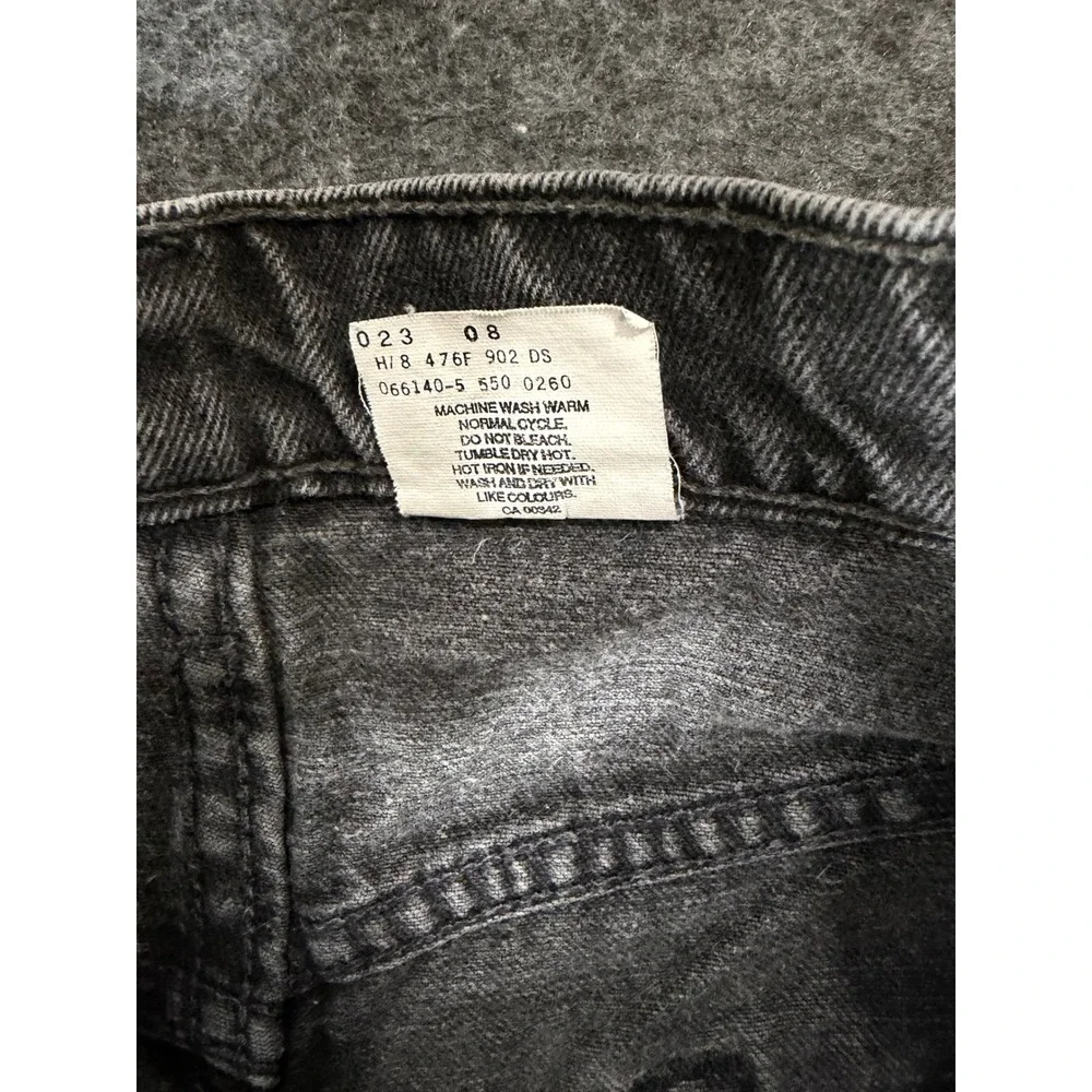 Levis 550 Relaxed Fit Jeans Mens 34x32 Faded Black Vintage Made in Canada 066140